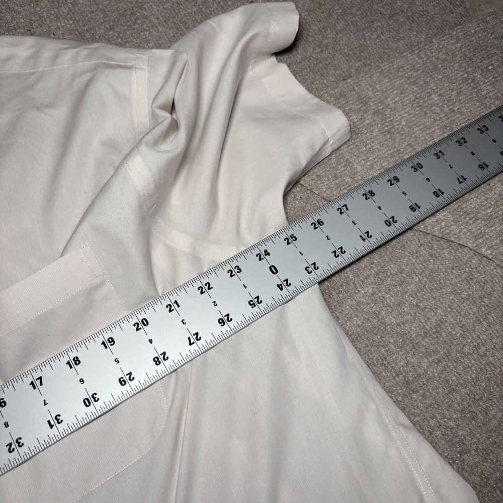 Roundtree & Yorke Gold Label Mens XL White Non-Iron Cotton Short Sleeve Shirt - Picture 4 of 7